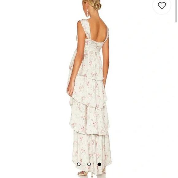 WeWoreWhat Corset High Low Maxi Dress Dainty Floral Size 0 - Picture 3 of 14